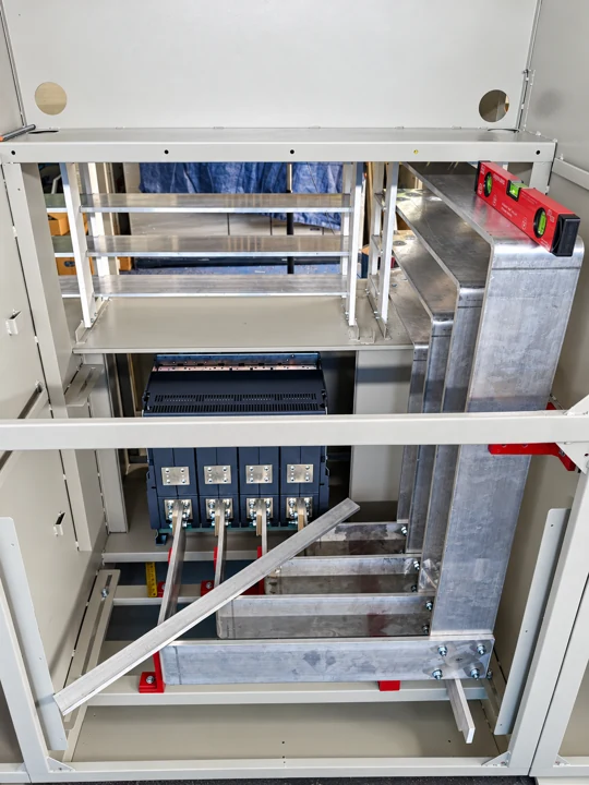Busbar assembly — work in progress — retouched Premier workshop image